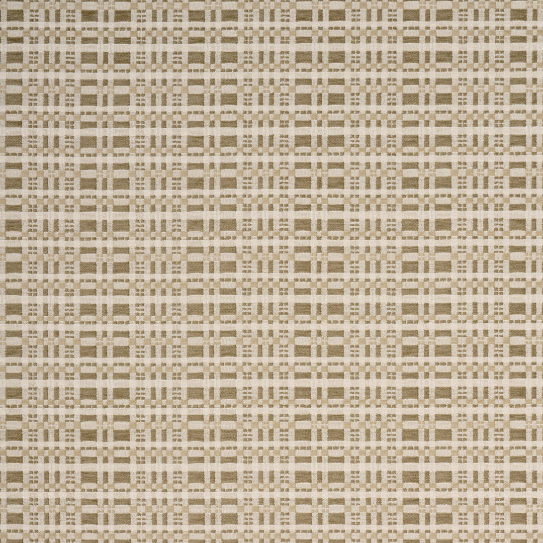 Marja Plaid Performance - Neutral by Schumacher Fabric