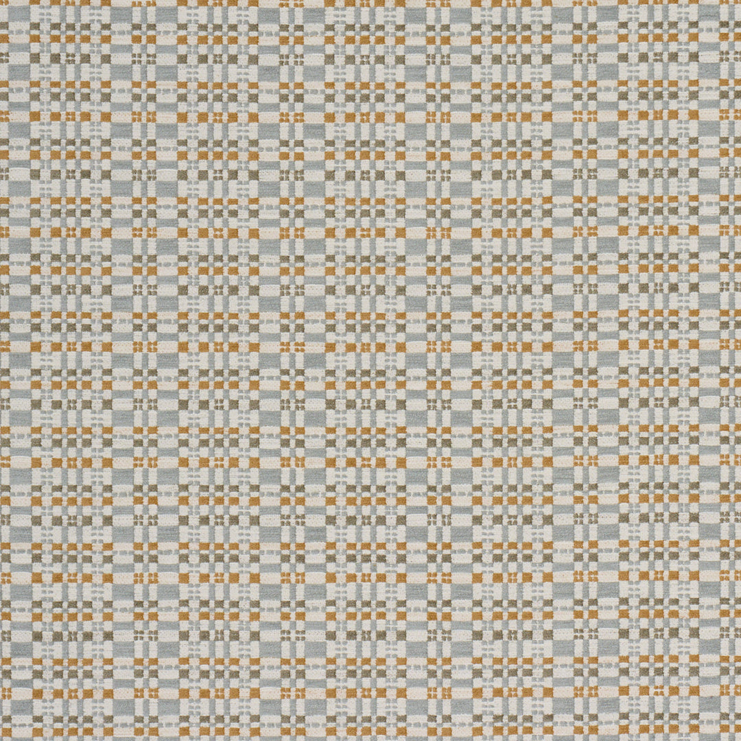 Marja Plaid Performance - Aqua by Schumacher Fabric