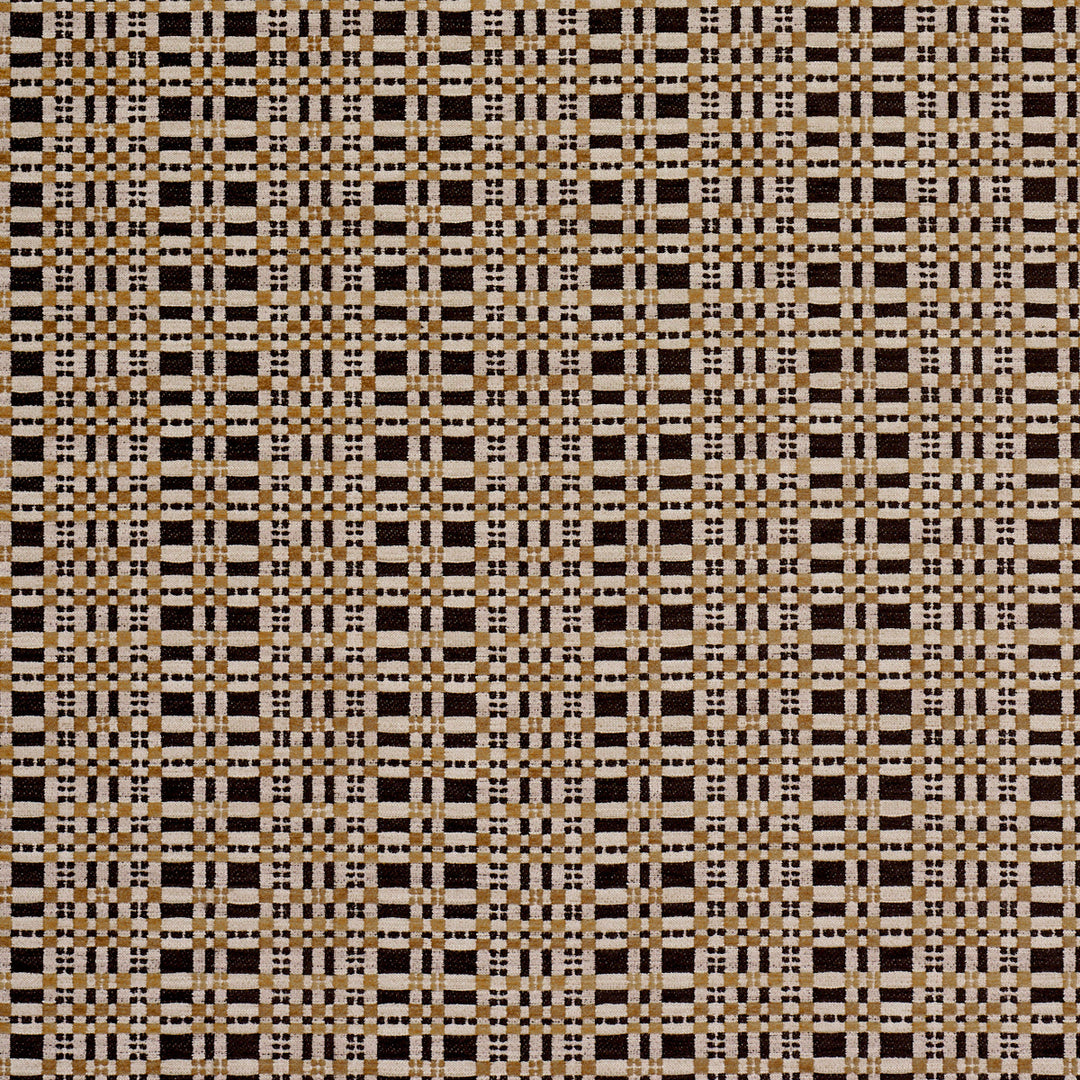 Marja Plaid Performance - Brown by Schumacher Fabric