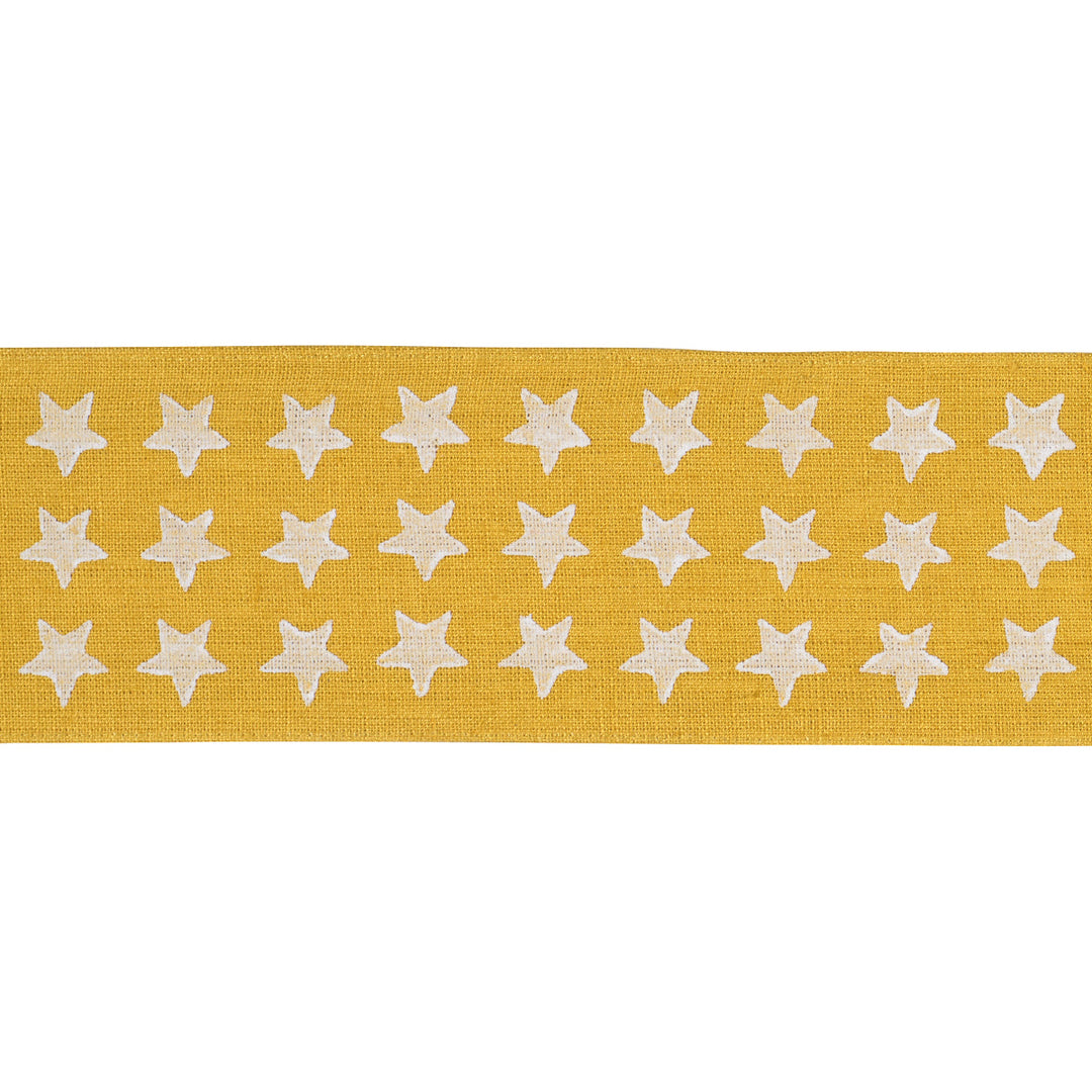 Astra Block-Print Tape - Yellow by Schumacher Trim