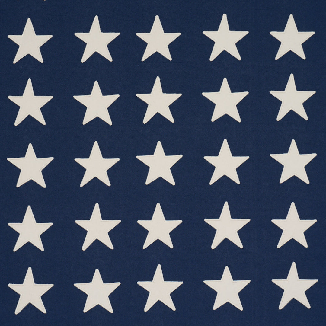 Starfield Appliqué - Navy by Schumacher Fabric
