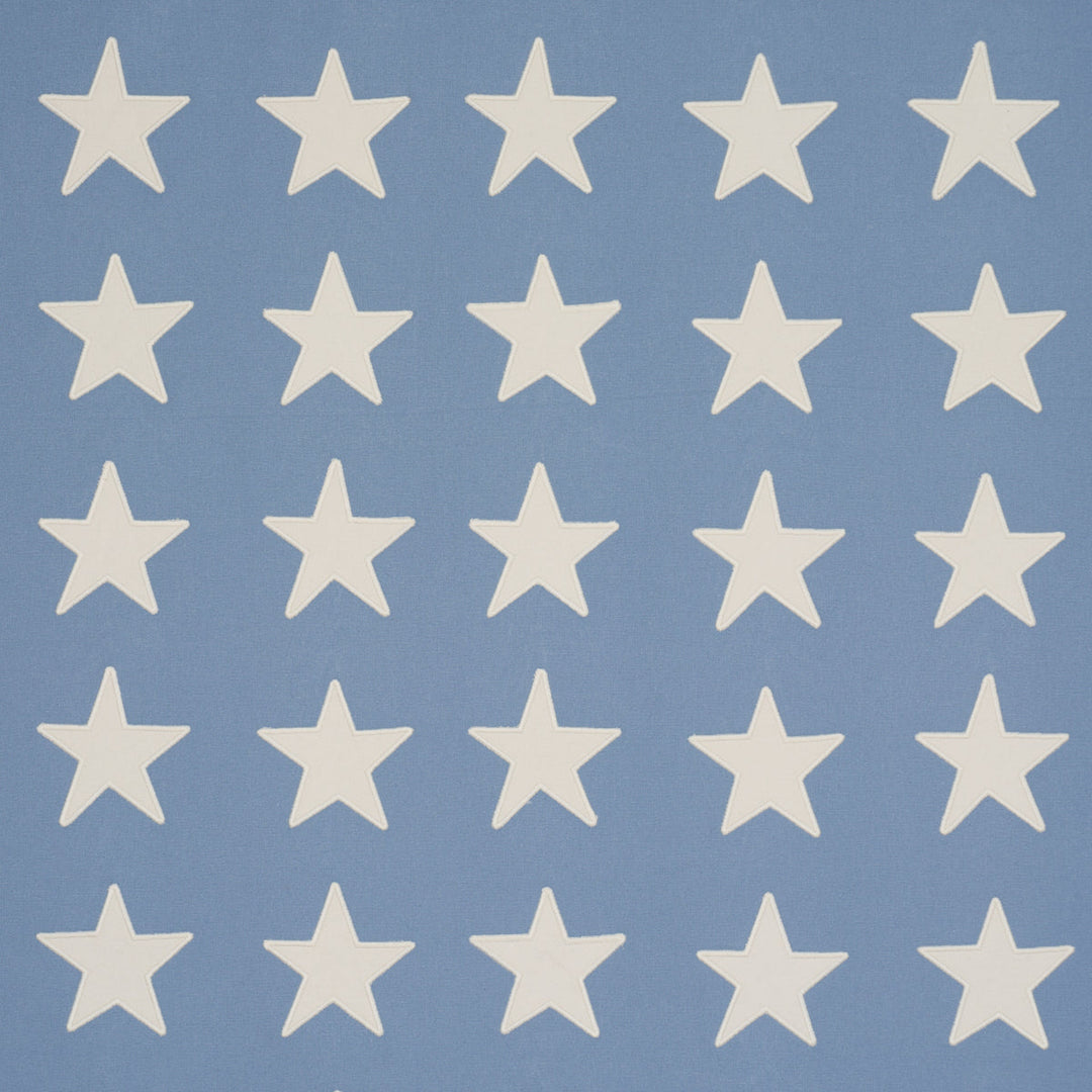 Starfield Appliqué - Sky by Schumacher Fabric