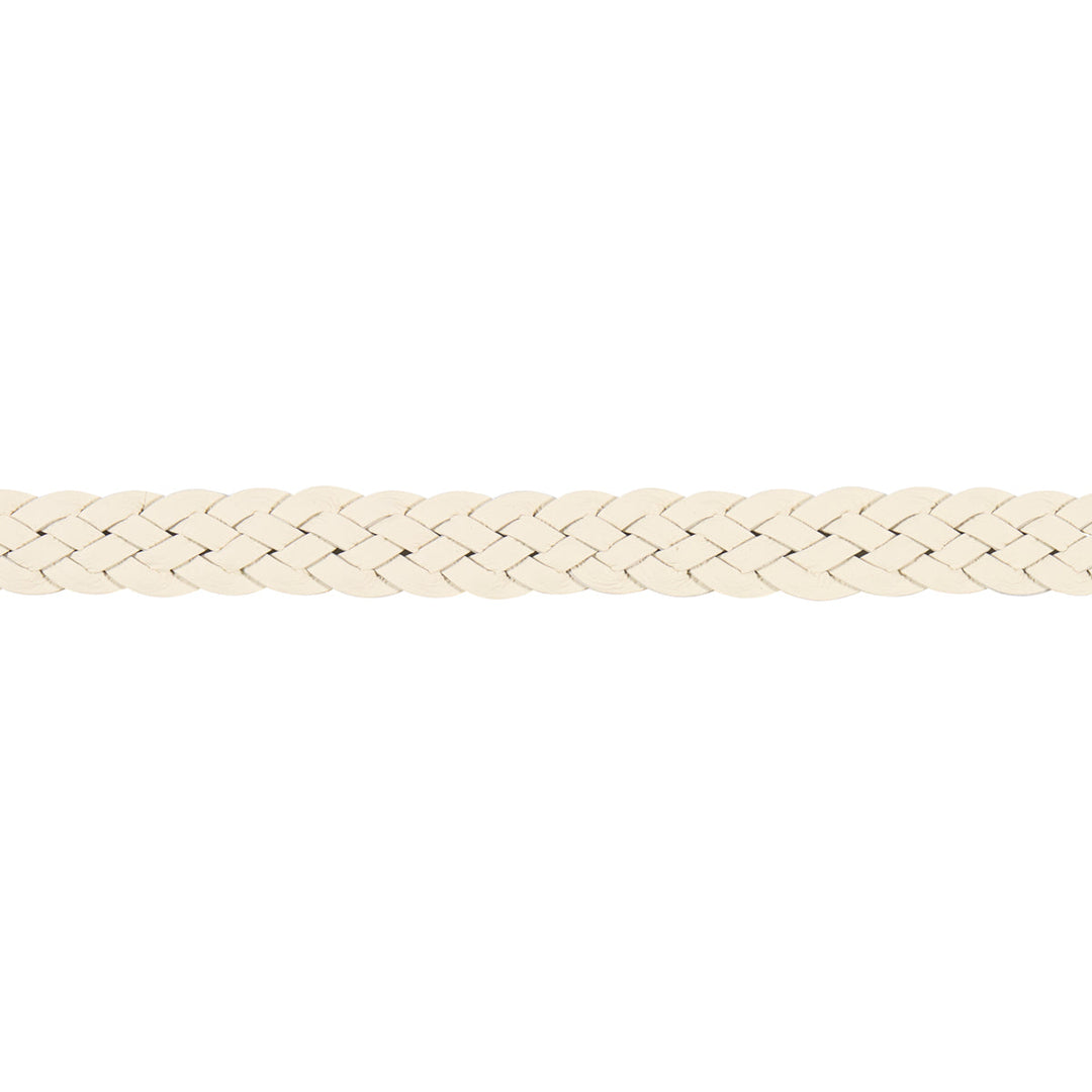 Pondera Leather Braid - Ivory by Schumacher Trim