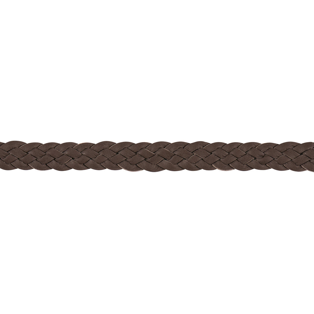Pondera Leather Braid - Dark Brown by Schumacher Trim