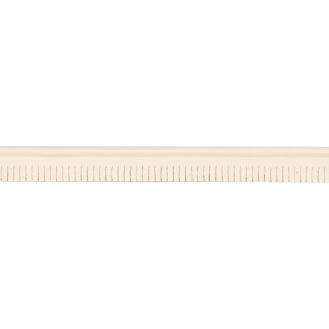 Burnham Narrow Leather Piping - Ivory by Schumacher Trim