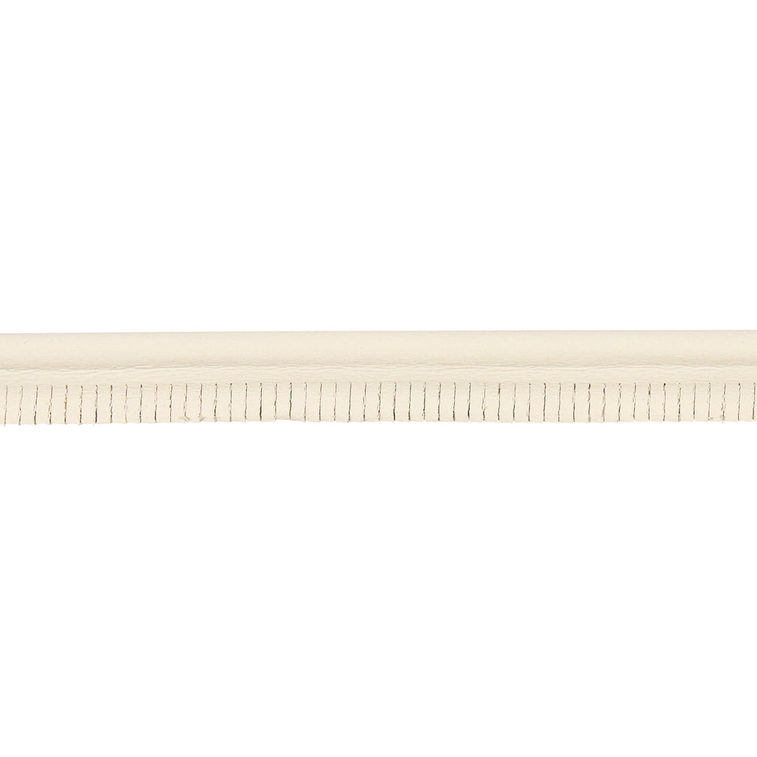 Burnham Medium Leather Piping - Ivory by Schumacher Trim