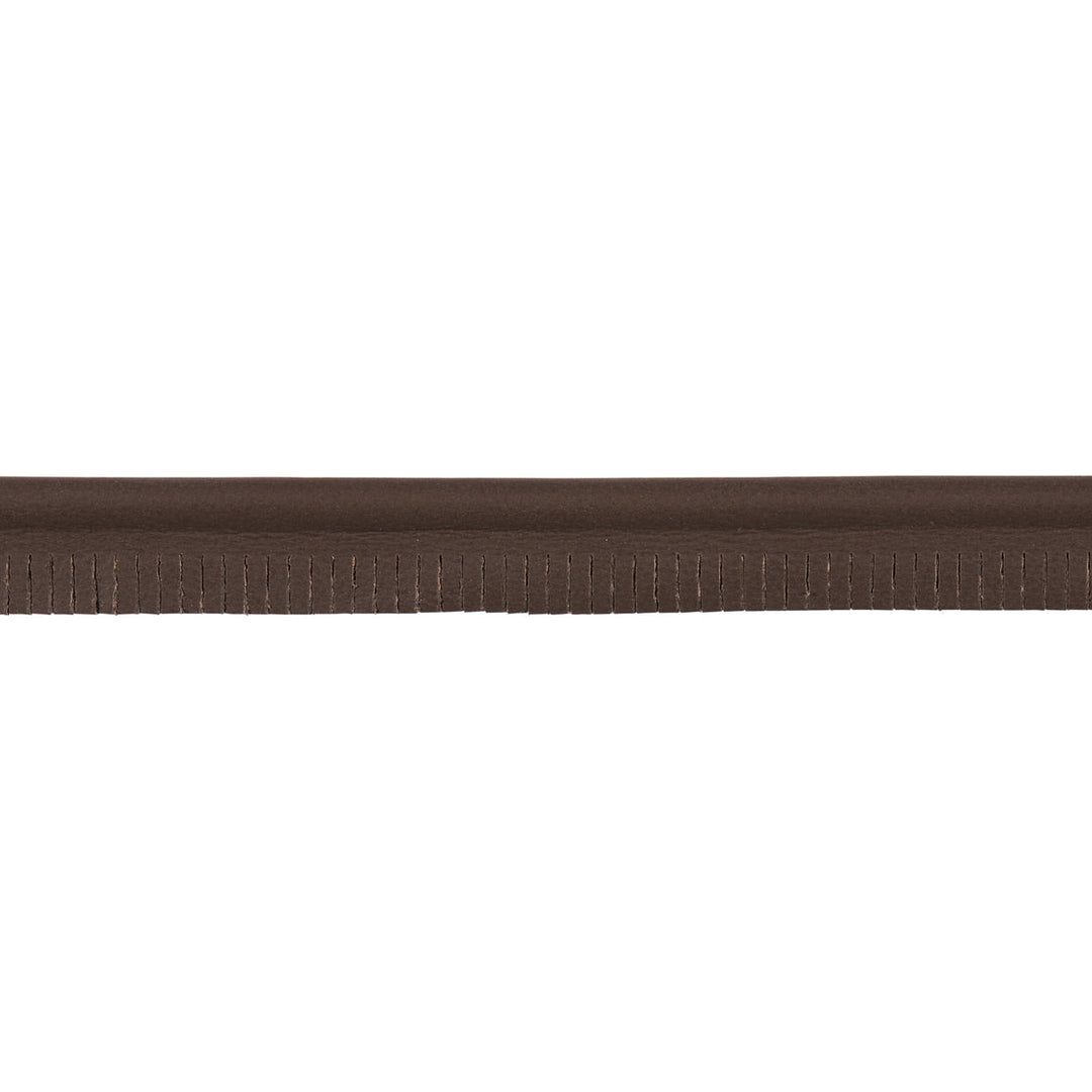 Burnham Medium Leather Piping - Dark Brown by Schumacher Trim