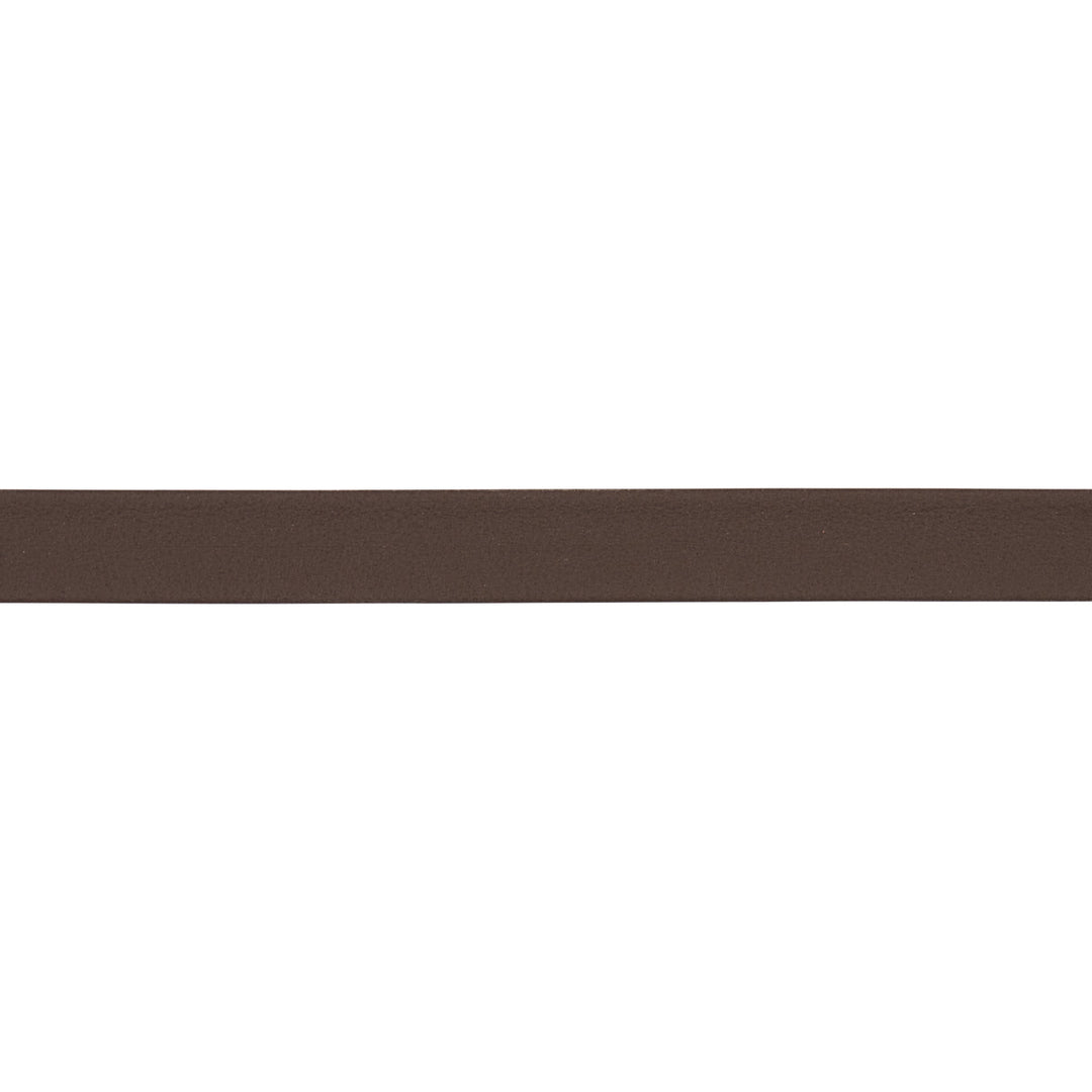 Frazer Narrow Leather Trim - Dark Brown by Schumacher Trim