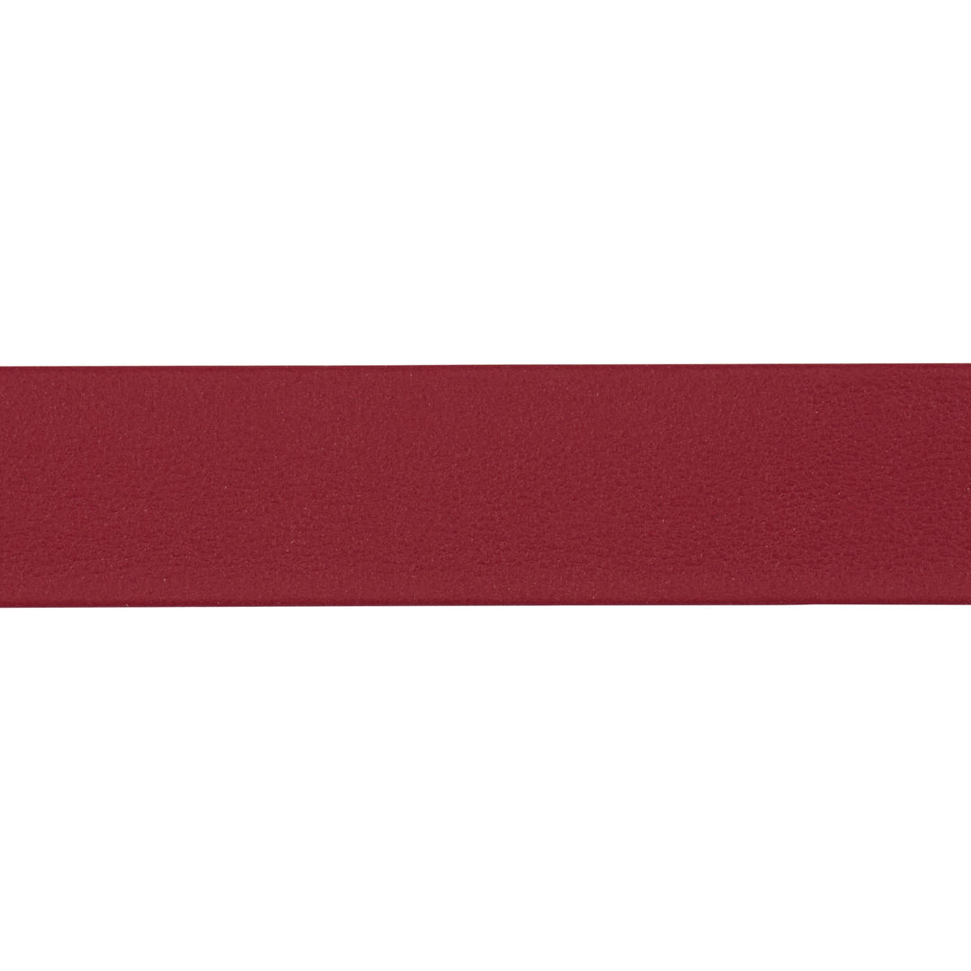 Frazer Wide Leather Trim - Red by Schumacher Trim
