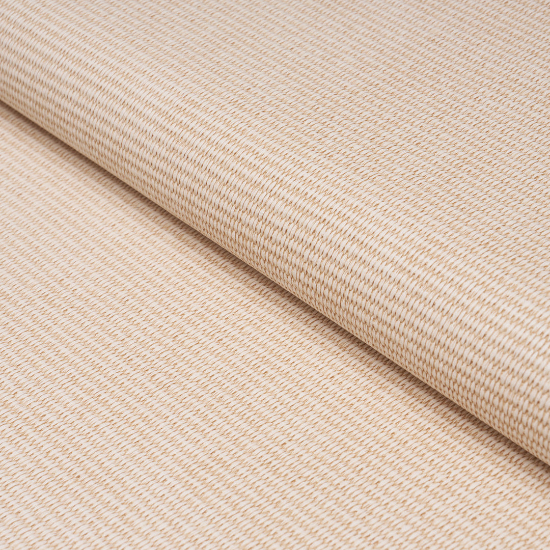 Vegan Leather Basketweave In/Out - Neutral by Schumacher Fabric
