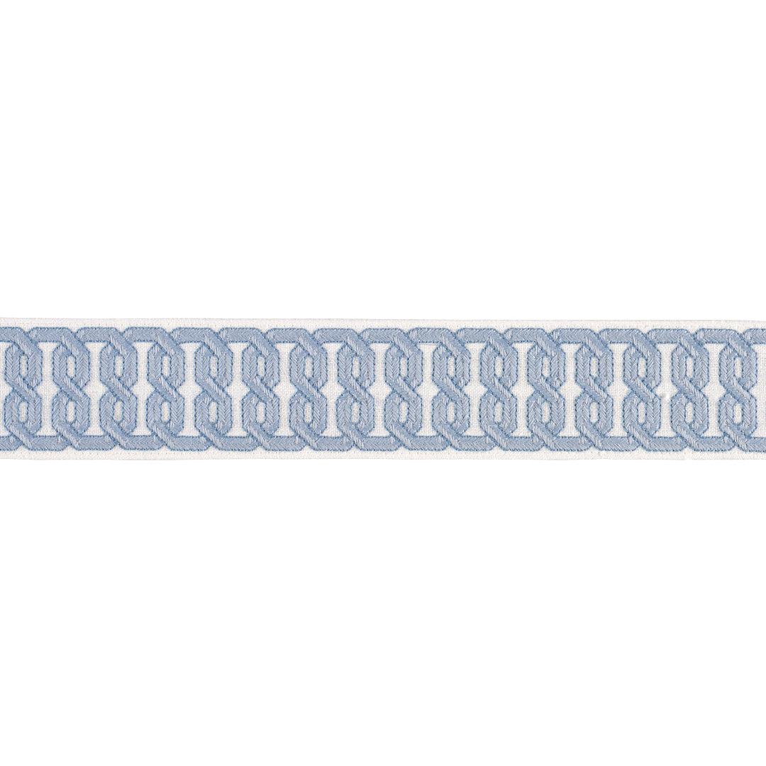 Solene Tape - Blue by Schumacher Trim