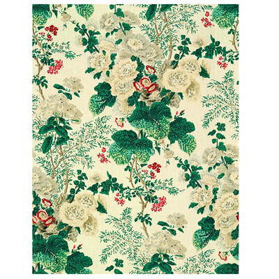 Althea Print Ivory by Lee Jofa Fabric - LINEN - 100% Thailand LIGHT Horizontal: 26 and Vertical: 31.75 51 - Fabric Carolina -