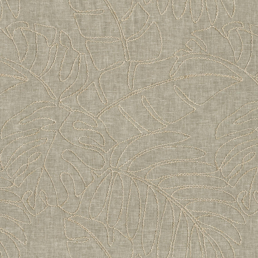 Monstera Emb. Linen 880183 by TOMMY BAHAMA Designer Fabric - Base 55% cotton, 45% polyester / Emb. 50% rayon, 50% linen India 51000 Horizontal: 13.5 and Vertical: 15.5 55  - Swanky Fabrics -