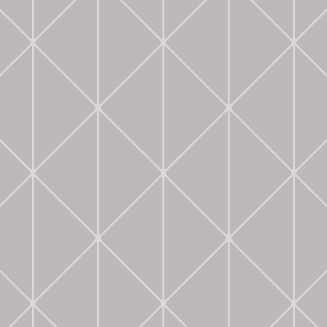 Diamonds - Grey And Silver by Schumacher Wallcovering