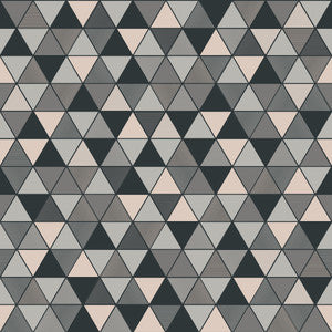 Triangular Grey Geometric Wallpaper by Engblad & Co