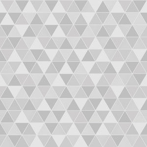Triangular Light Grey Geometric Wallpaper by Engblad & Co