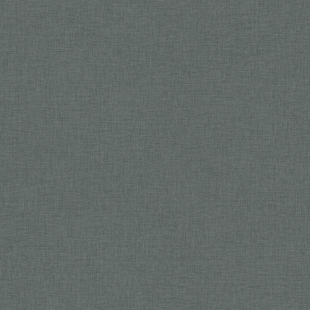 Zack Dark Grey Faux Linen Wallpaper by Engblad & Co Graphic World Covers about 57.8 square feet 21-in by 33-ft long roll Unpasted 0 - Fabric Carolina -