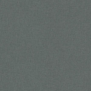 Zack Dark Grey Faux Linen Wallpaper by Engblad & Co