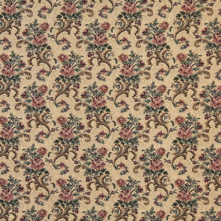 8859 Spice by Charlotte Fabric Tapestry Treasures III & Ring Book Page #67 39% Polyester, 33% Olefin, 28% Cotton Asia Exceeds 100,000 Wyzenbeek Rubs (Heavy Duty) </p><p>Repeat: Horizontal: 6.5" x : 7.0" 54 Inches - Fabric Carolina -