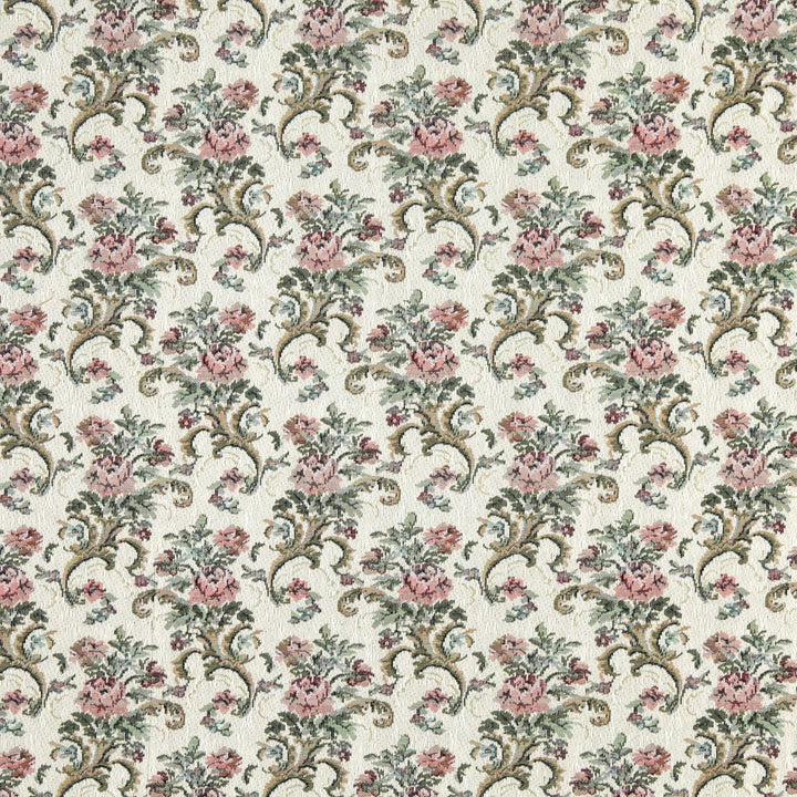 8860 Ivory by Charlotte Fabric Tapestry Treasures III & Ring Book Page #67 39% Polyester, 33% Olefin, 28% Cotton Asia Exceeds 100,000 Wyzenbeek Rubs (Heavy Duty) Horizontal: 6.5" x Vertical: 7.0" 54 Inches - Fabric Carolina -