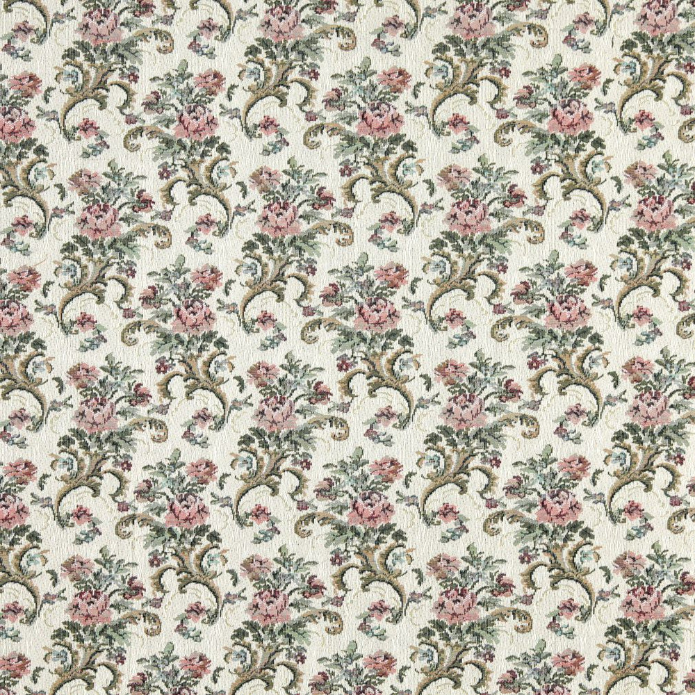 8860 Ivory by Charlotte Fabric Tapestry Treasures III & Ring Book Page #67 39% Polyester, 33% Olefin, 28% Cotton Asia Exceeds 100,000 Wyzenbeek Rubs (Heavy Duty) </p><p>Repeat: Horizontal: 6.5" x Vertical: 7.0" 54 Inches - Fabric Carolina -