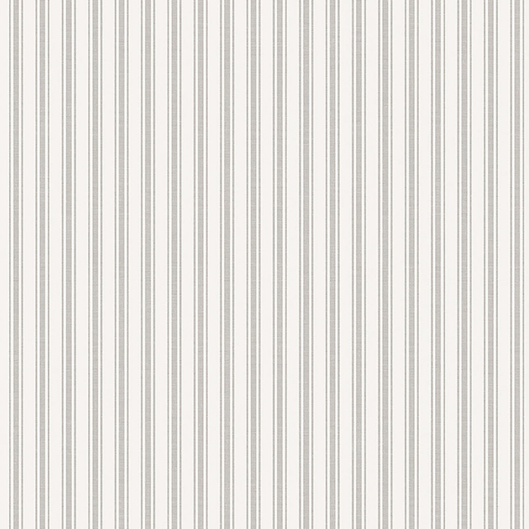 Aspö Stripe - Stone by Schumacher Wallcovering