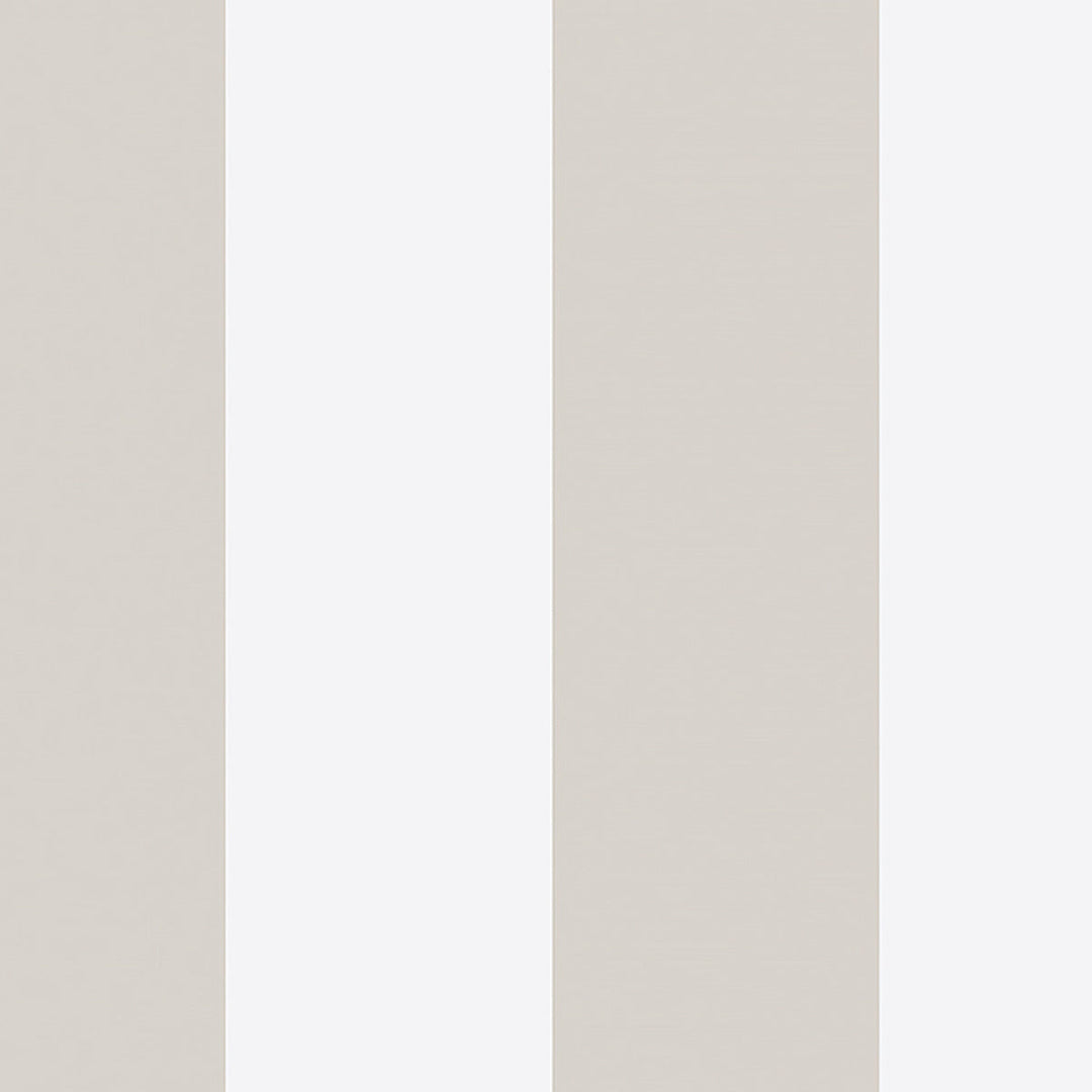 Orust Stripe - Stone by Schumacher Wallcovering
