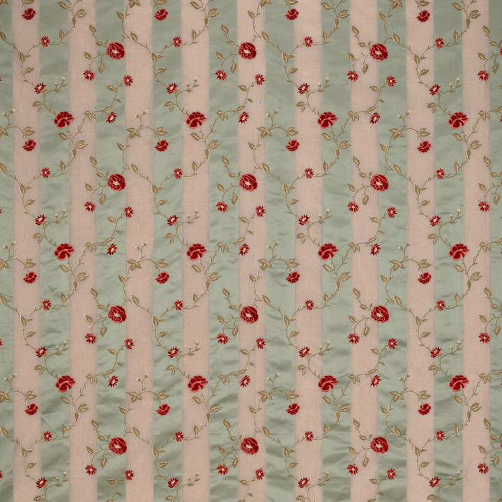 Tearose Sheer Celadon by Kravet Couture Fabric