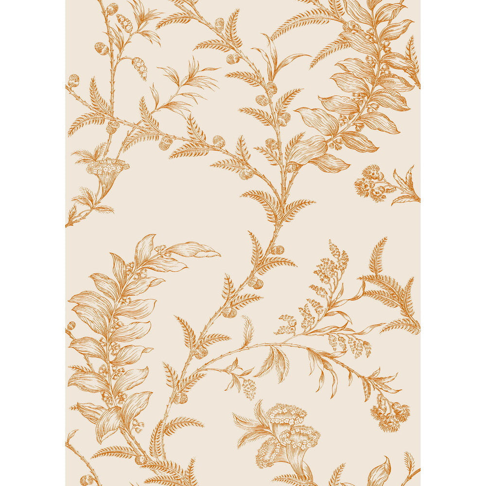 Ludlow Peach by Cole & Son Designer Wallcovering PAPER - 100% United Kingdom Horizontal: and Vertical: 28.5 21 - Swanky Fabrics -