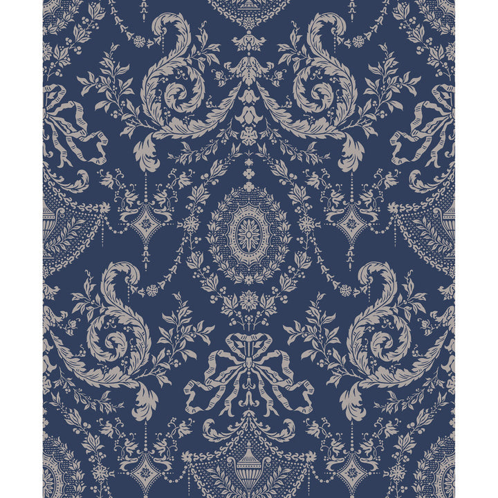 Woolverston Blue by Cole & Son Wallcovering PAPER - 100% United Kingdom Horizontal: and Vertical: 25 21 - Fabric Carolina -