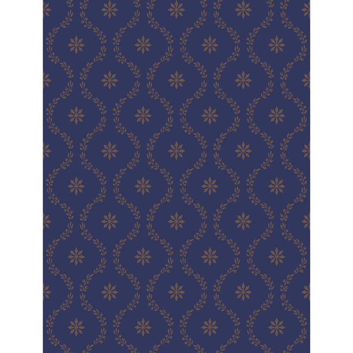 Clandon Navy by Cole & Son Designer Wallcovering PAPER - 100% United Kingdom Horizontal: and Vertical: 5.5 21 - Swanky Fabrics -