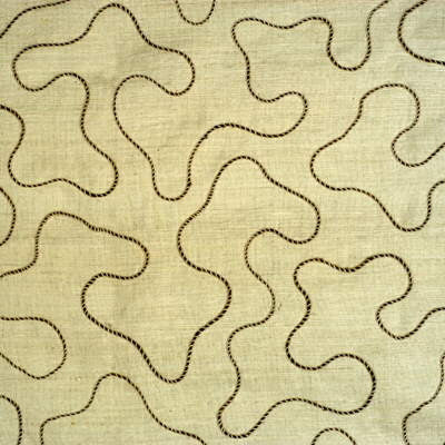 Jig Saw Silk Natural by Kravet Couture Fabric