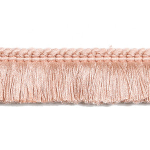 Hellenic Key Brushed Fringe Ballet Pink by Europatex Fabric