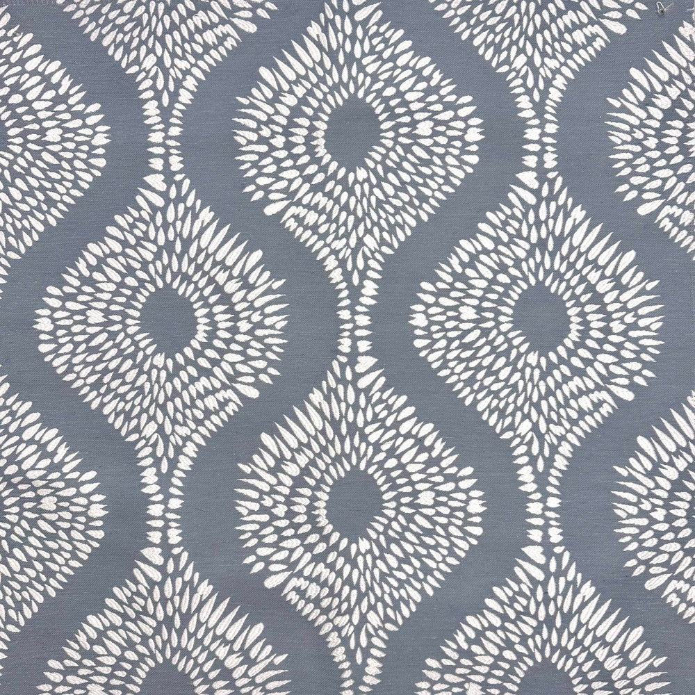 Emb By Lomasi B Glacier by Europatex Fabric Embroideries by Lomasi 70% Polyester, 15% Cotton, 15% Linen 9.71" H, 9.89" V 54.00 inches - Fabric Carolina -