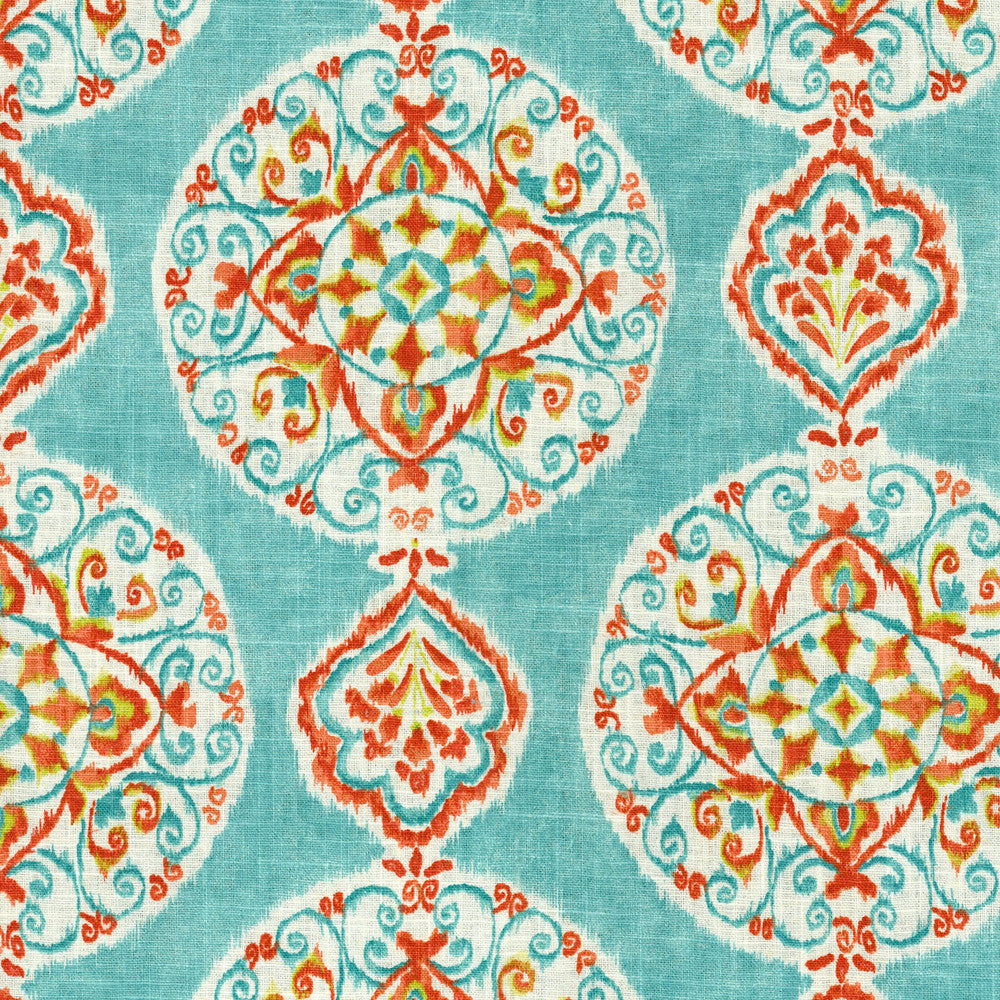 Mirage Medallion Capri 900122 by Dena Home Fabric - 55% LINEN 45% RAYON USA 24000 Horizontal: 13.5 and Vertical: 13.5 54 - Fabric Carolina -