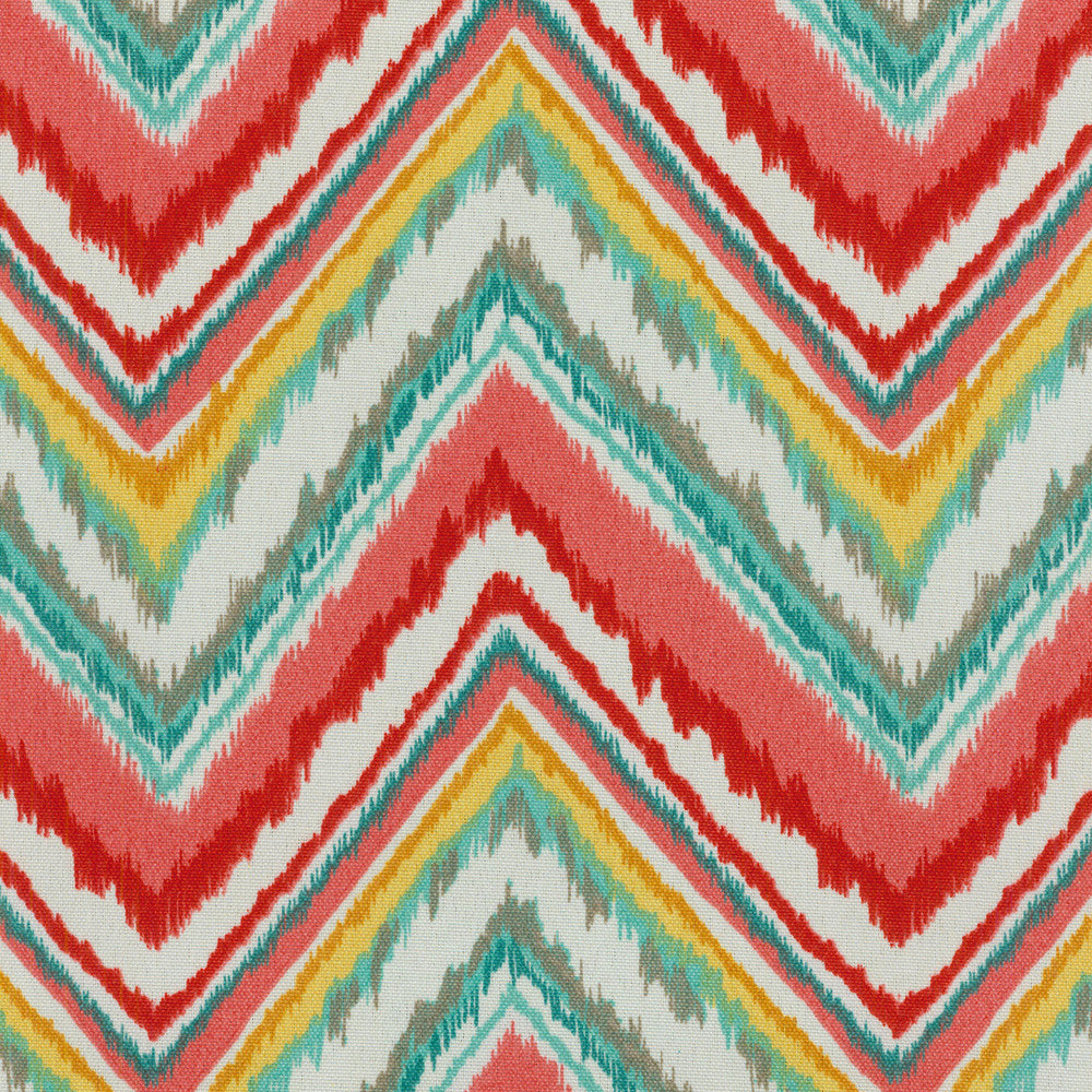 CHEVRON CHARADE Watermelon 900390 by Dena Designs Outdoor Fabric - 85% POLYESTER 15% RAYON USA Horizontal: 6.75 and Vertical: 12.6 54 - Fabric Carolina -