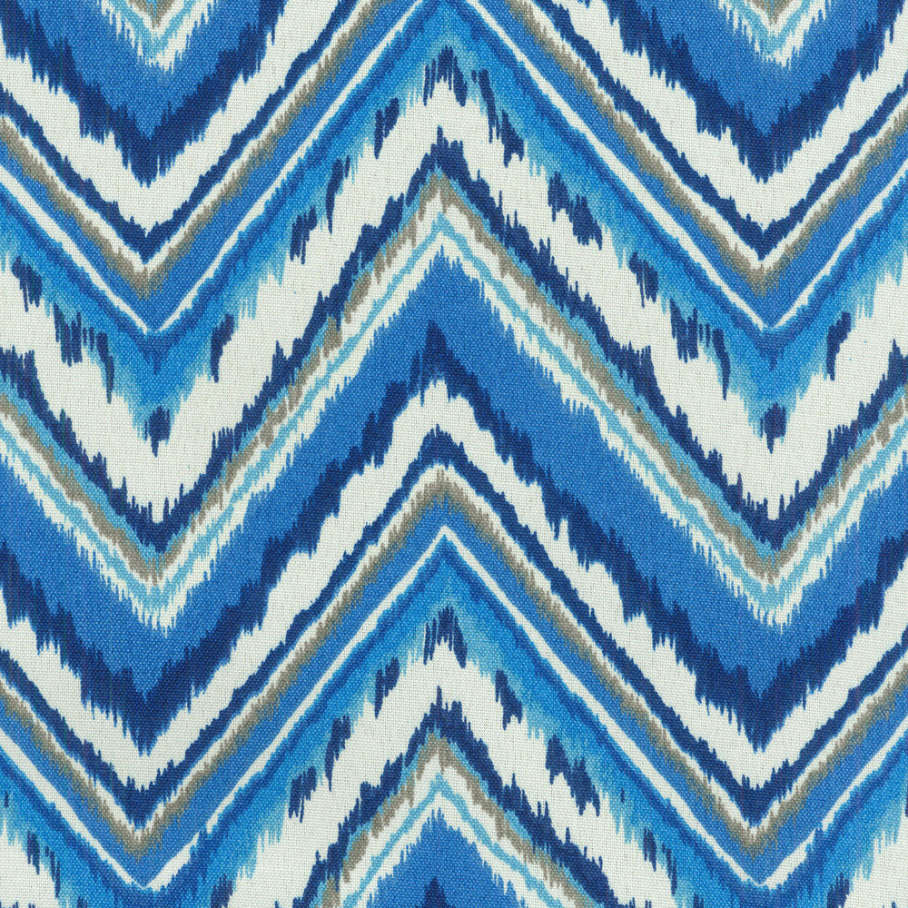 CHEVRON CHARADE Sapphire 900391 by Dena Designs Outdoor Fabric - 100% COTTON USA Horizontal: 6.75 and Vertical: 12.6 54 - Fabric Carolina -