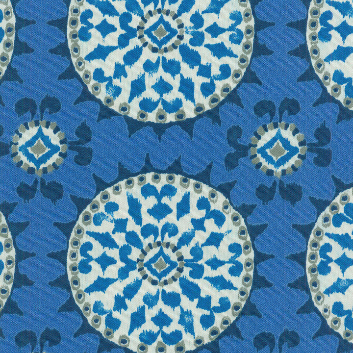Ddo Johara Sapphire 900401 by Dena Designs Fabric Dec' 15 Outdoor 100% Polyester see sample see sample Horizontal: 13.50 inches and Vertical: 13.50 inches V 54 inches - Fabric Carolina -