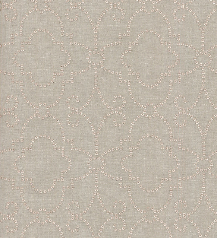 Wow Factor Emb Rose Gold 900431 by Dena Home Fabric - BASE:64%Polyester 32%Cotton 4%Linen EMBROID:100% Nylon Sequin India 9000 Horizontal: 6 and Vertical: 6 54" Base 51" Embroidery - Fabric Carolina -