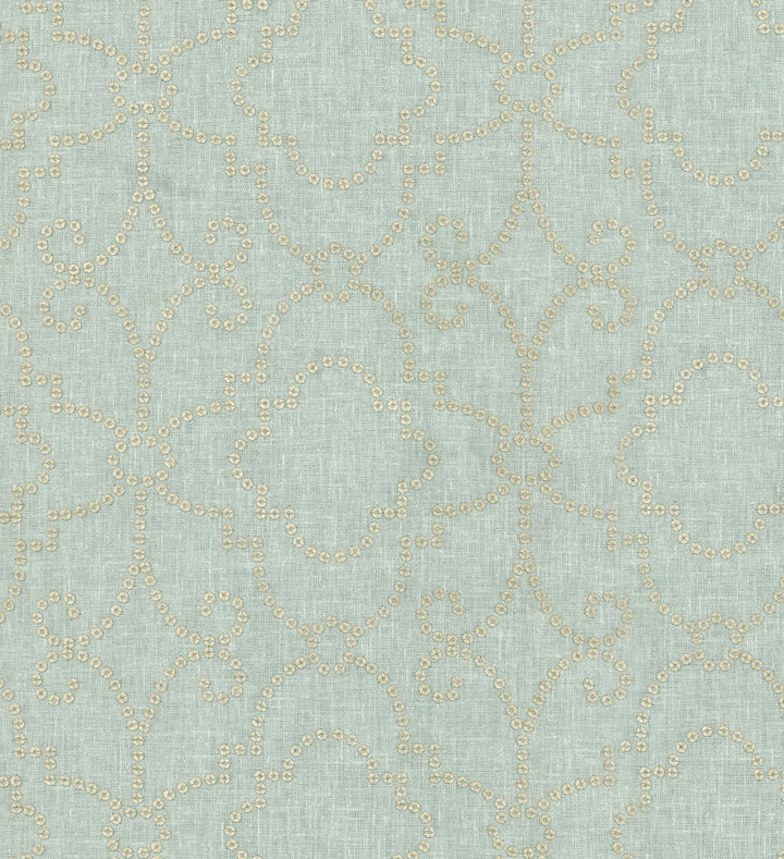 Wow Factor Emb Moonstone 900432 by Dena Home Fabric - BASE:64%Polyester 32%Cotton 4%Linen EMBROID:100% Nylon Sequin INDIA 9000 Horizontal: 6 and Vertical: 6 54 - Fabric Carolina -