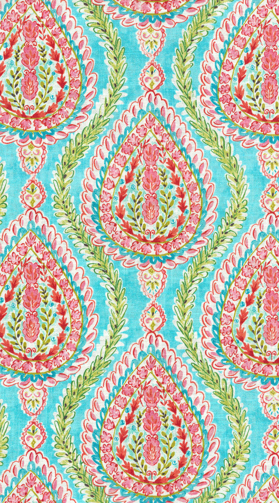 Coconut Row Watermelon 900471 by Dena Home Fabric - 55% LINEN 45% RAYON China 24000 Horizontal: 6.75 and Vertical: 13.5 54 - Fabric Carolina -