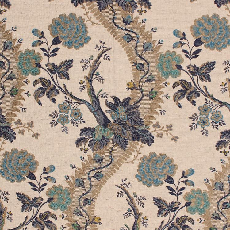 Balmoral Garden Indigo by RM CoCo Fabric