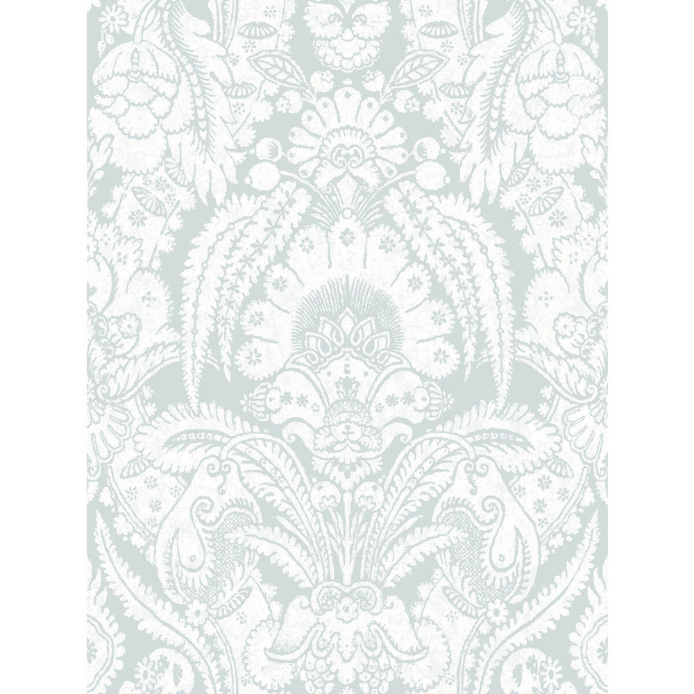 Chatterton Pale Blue And White by Cole & Son Wallcovering COLE & SON ALBEMARLE PAPER - 100% United Kingdom Horizontal: and Vertical: 36.01 27 - Fabric Carolina -