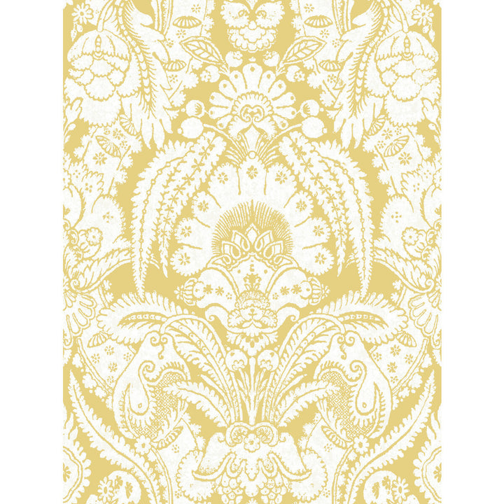 Chatterton French Yellow And Ivory by Cole & Son Wallcovering COLE & SON ALBEMARLE PAPER - 100% United Kingdom - Horizontal: - and Vertical: 36.01 27 - Fabric Carolina -