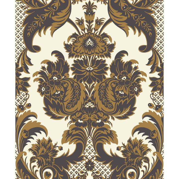 Wyndham Black & Gold by Cole & Son Wallcovering COLE & SON ALBEMARLE PAPER - 100% United Kingdom Horizontal: and Vertical: 25.22 21 - Fabric Carolina -