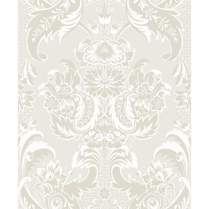 Wyndham White And Pearl by Cole & Son Wallcovering COLE & SON ALBEMARLE PAPER - 100% United Kingdom - Horizontal: - and Vertical: 25.22 21 - Fabric Carolina -
