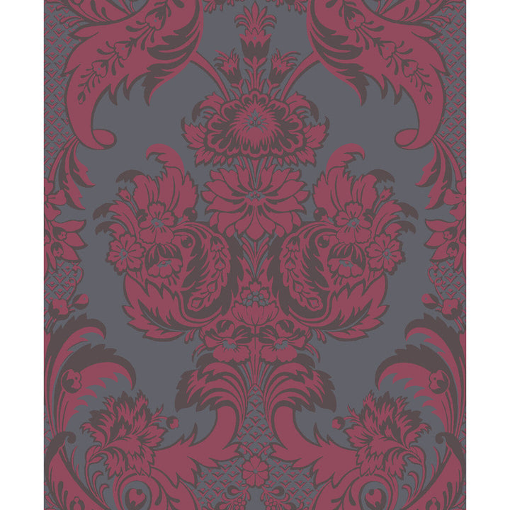 Wyndham Red And Slate by Cole & Son Designer Wallcovering COLE & SON ALBEMARLE PAPER - 100% United Kingdom Horizontal: and Vertical: 25.22 21 - Swanky Fabrics -