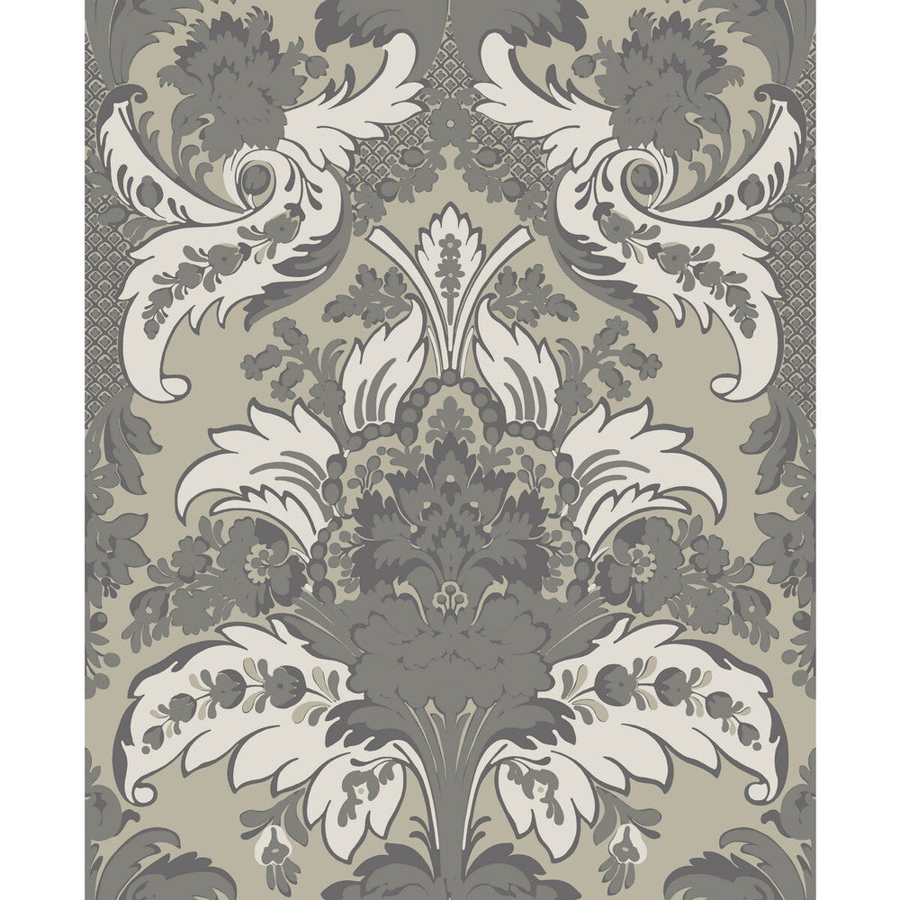 Aldwych Silver And White by Cole & Son Wallcovering COLE & SON ALBEMARLE PAPER - 100% United Kingdom Horizontal: and Vertical: 25.22 20 - Fabric Carolina -