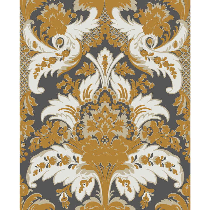 Aldwych Black And Gold by Cole & Son Designer Wallcovering COLE & SON ALBEMARLE PAPER - 100% United Kingdom - Horizontal: - and Vertical: 25.22 20 - Swanky Fabrics -