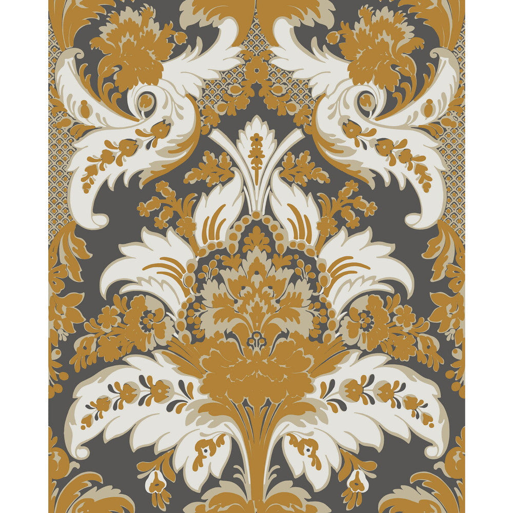Aldwych Black And Gold by Cole & Son Designer Wallcovering COLE & SON ALBEMARLE PAPER - 100% United Kingdom Horizontal: and Vertical: 25.22 20 - Swanky Fabrics -